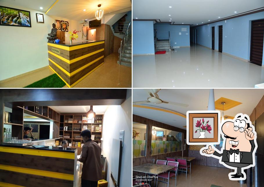 Take a seat at one of the tables at Hotel Keerthi