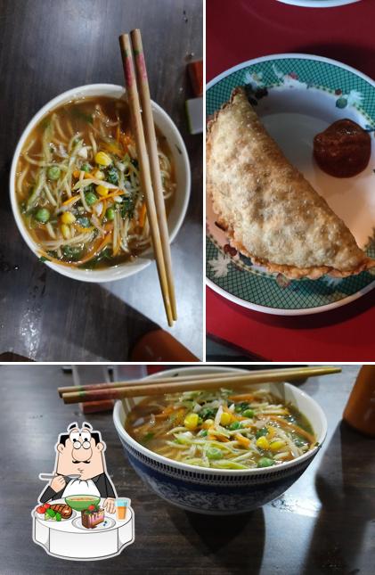 Hot and sour soup at SPICY LAPHING POINT