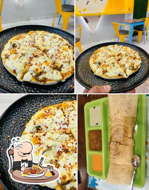 Pick pizza at Dosa Crush