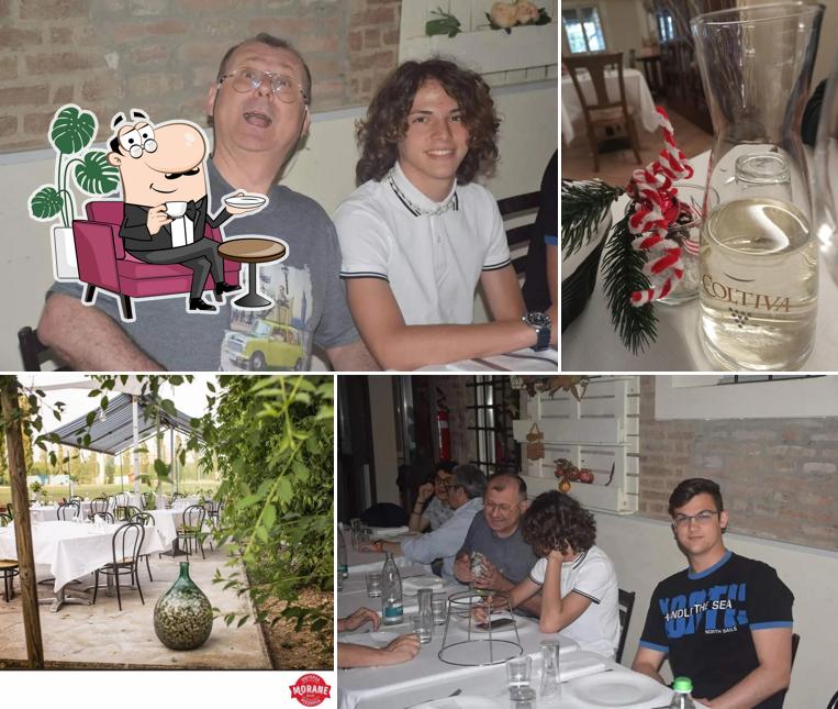 Gli interni di Osteria Pizzeria Bar Morane