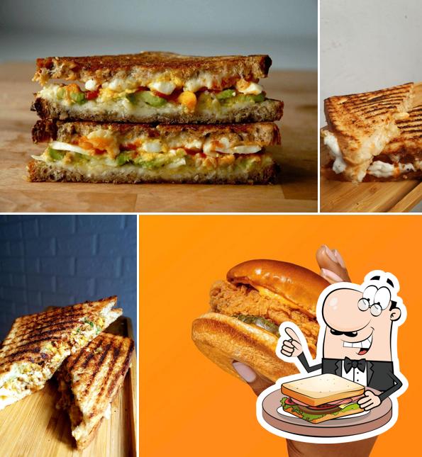 Grilled cheese sandwich at Burp Station