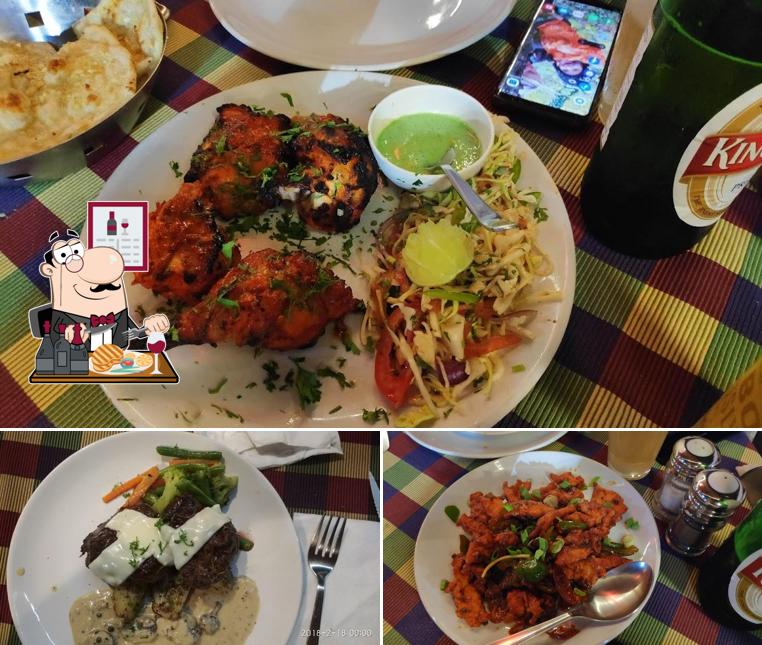 Meat dishes are offered by Tulips Bar and Restaurant