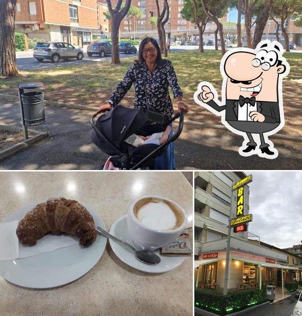 La foto di esterno e cibo da Bar la Rosa