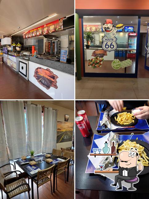 Dai un'occhiata agli interni di Pizza kebab Route66