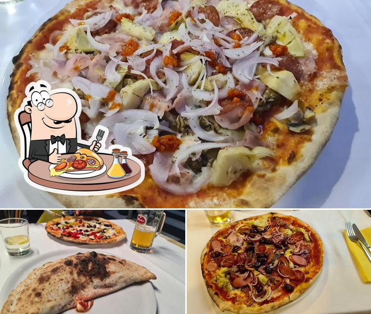 A Giordano's Pizza, puoi prenderti una bella pizza