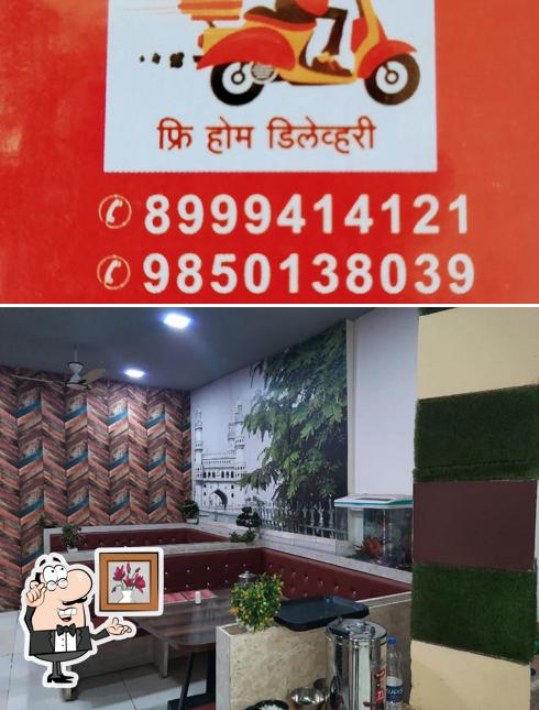 The interior of Hotel Shahi Mejwani, Veg&Non-Veg Family Restaurant