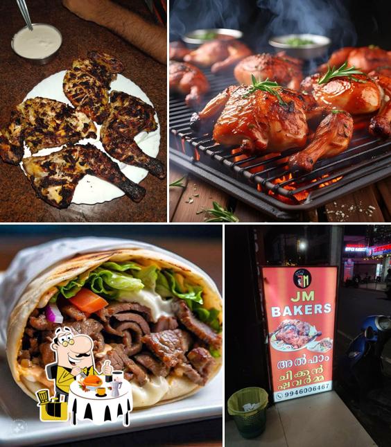 Food at JM Bakers [Shawarma]