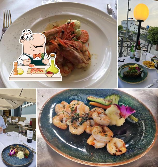 Gamberetti e grana al Restaurant L'Opéra Biel/Bienne