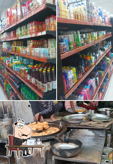 The picture of Ratlami Namkeens’s interior and food