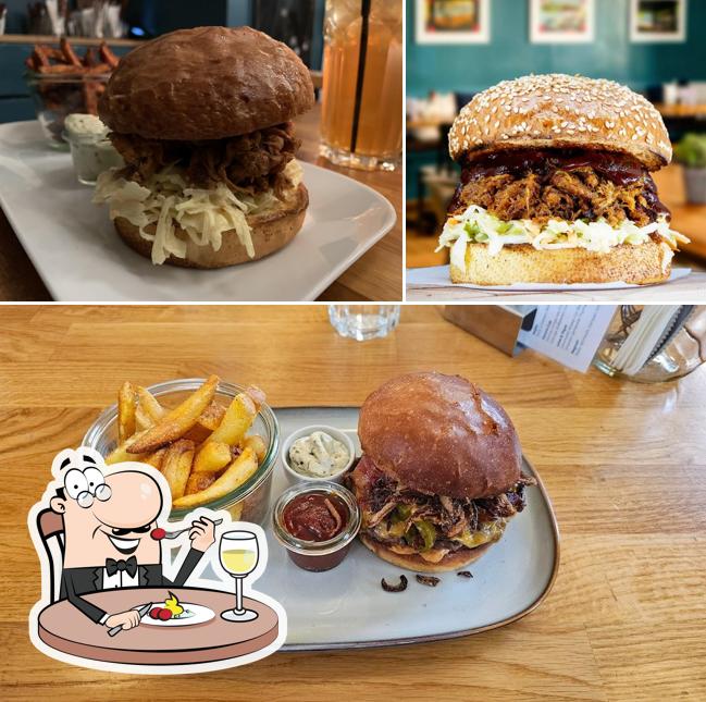 Panino con maiale stirato al La Manufacture