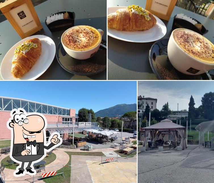 Caffè del viale si caratterizza per la esterno e cibo