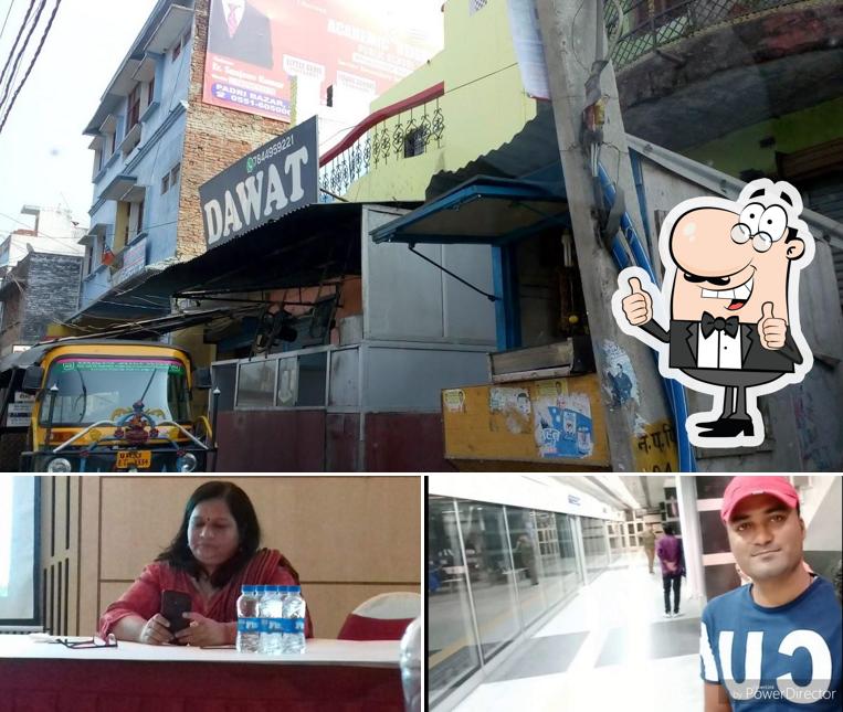 Look at the picture of DAWAT-the veg & non_veg corner