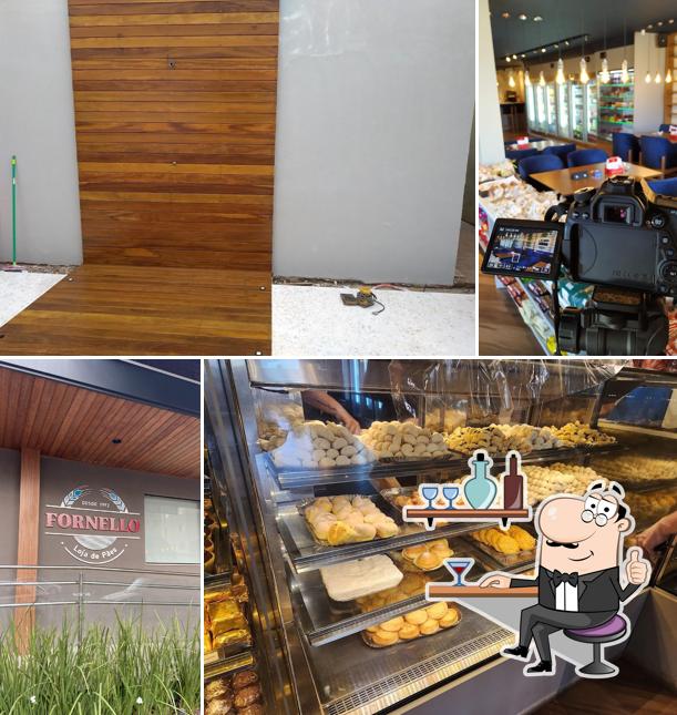 Veja imagens do interior do Fornello Pães e Café