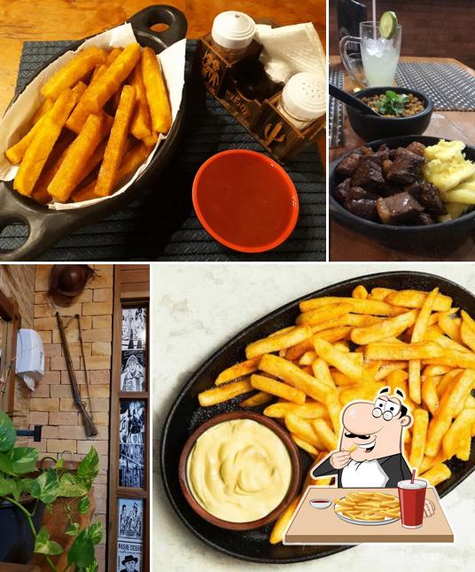 Batata frita em Lá In Casa