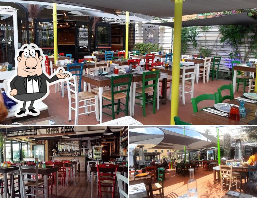 Gli interni di Osteria Toscanelli