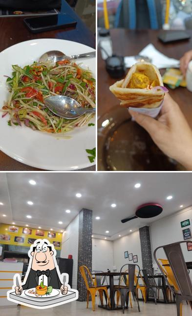 Food at Kathi Junction