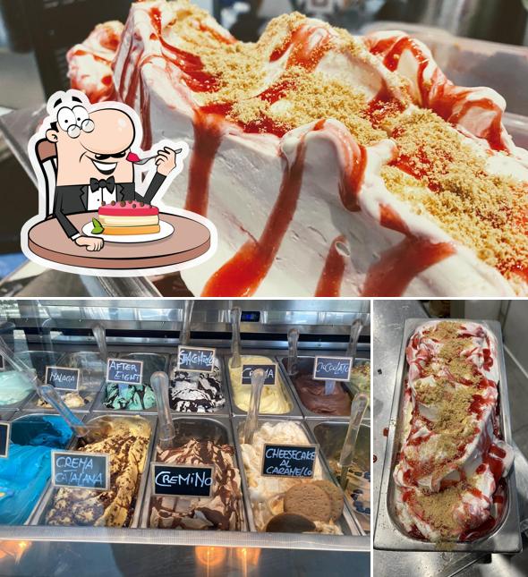 Gelateria Fiaschin Ice serve un'ampia selezione di dessert
