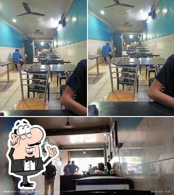The interior of Madan Dhaba Bhojnalaya