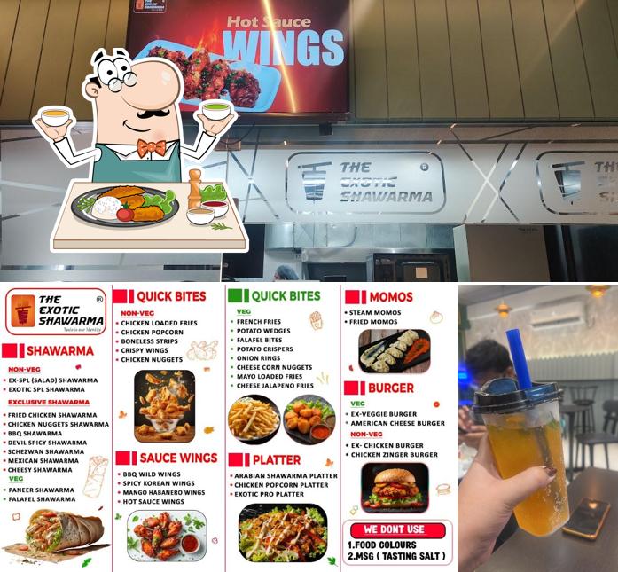 Food at The Exotic Shawarma