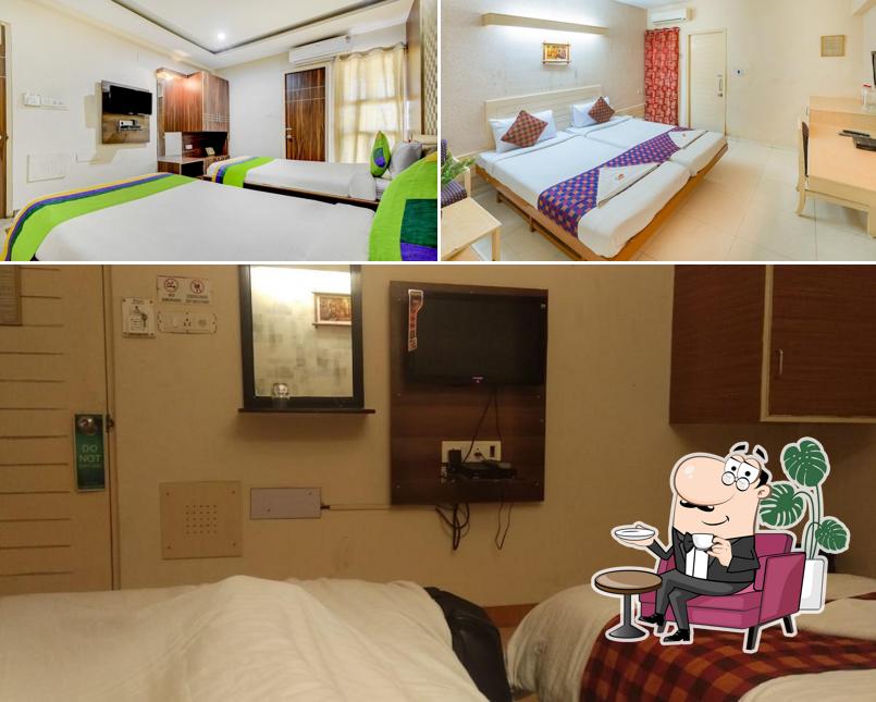 The interior of Hotel Tulsi