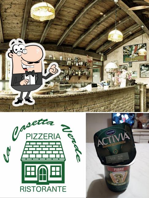 La esterno e birra del ristorante