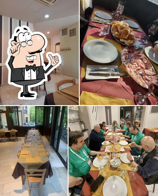 Gli interni di Trattoria 4 Stagioni