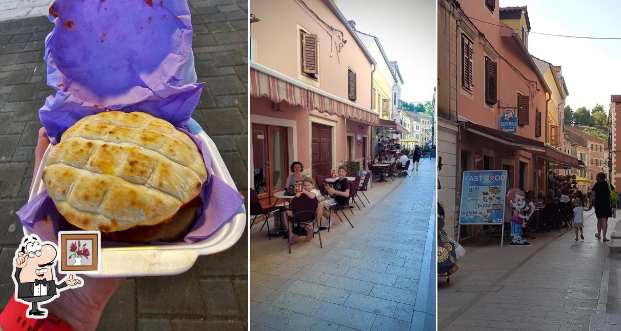 Gli interni di Hajduk Fast Food
