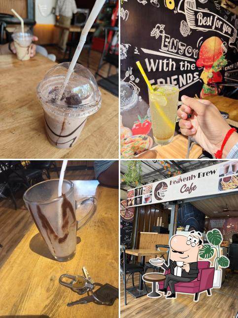 Take a look at the photo depicting interior and food at Heavenly Brew Cafe