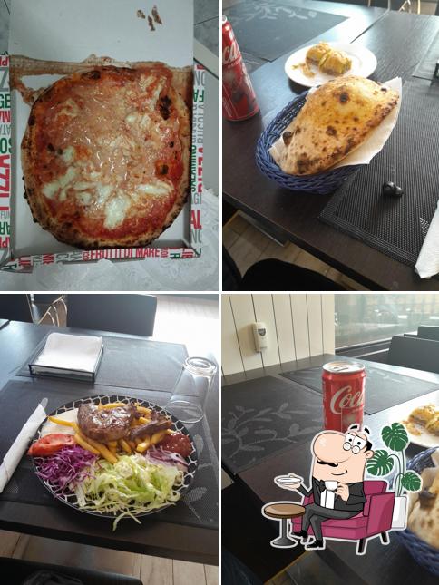 La interni e cibo del ristorante