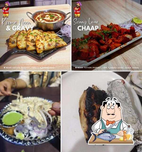 Grilled salmon at Veer Ji Malai Chaap wale, Model Town, Ludhiana