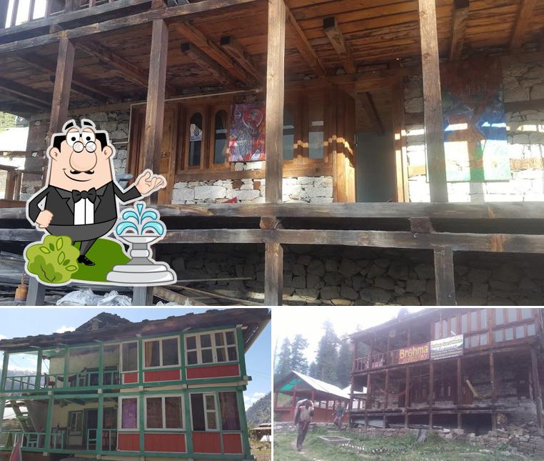 The outside area is an important feature of Bramha Cafe