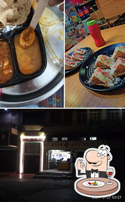 Take a look at the image showing food and exterior at Shri Ram Lodge