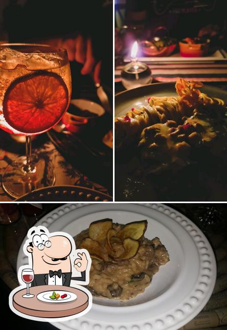 Platos en Les Amis Bistrô