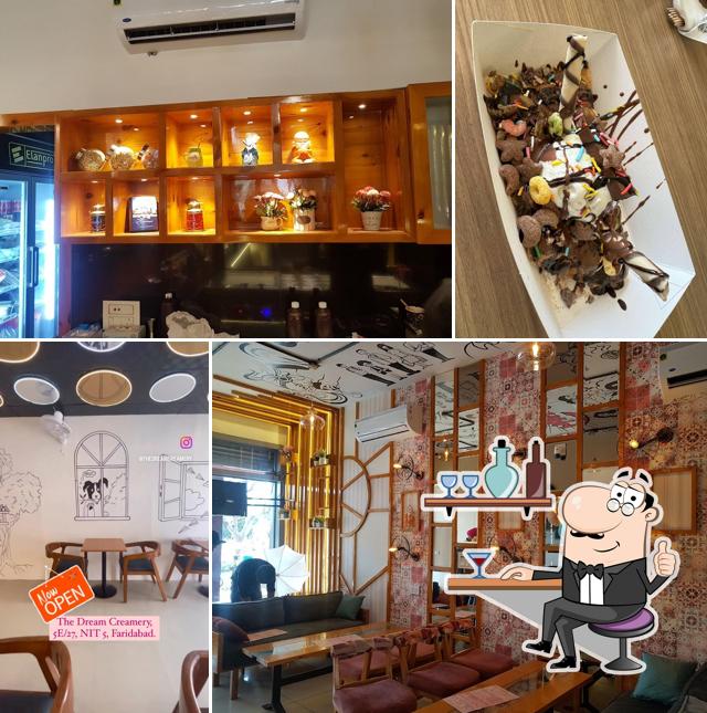 Take a seat at one of the tables at The Dream Creamery phase 2 ptl