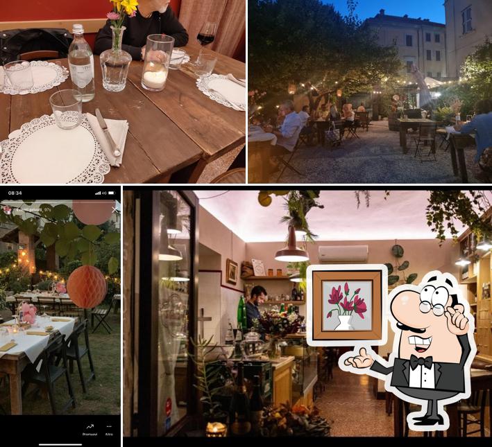 Gli interni di Il Giardino-vino e cucina-