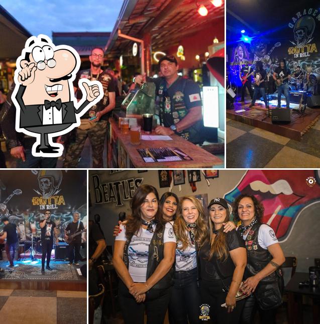 O interior do Garagem Rotta in Roll