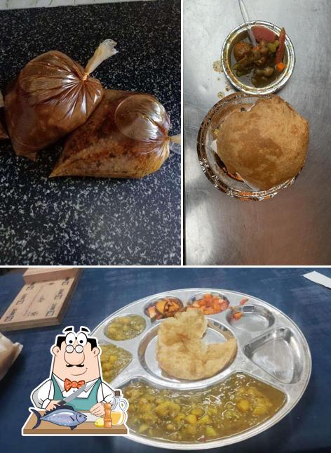 Grilled salmon at Sain Dass Poori Wale