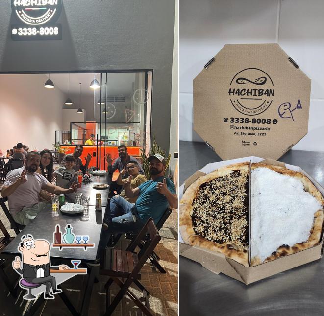 O interior do pizzaria hachiban