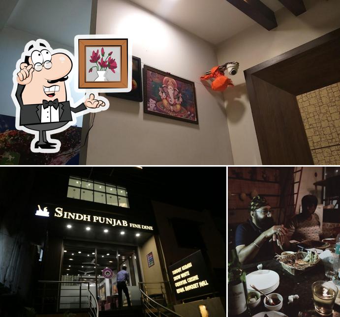 The interior of Sindh Punjab Veg & Nonveg Restaurant