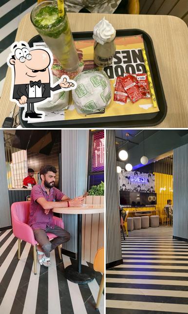 The Burger Company is distinguished by interior and food