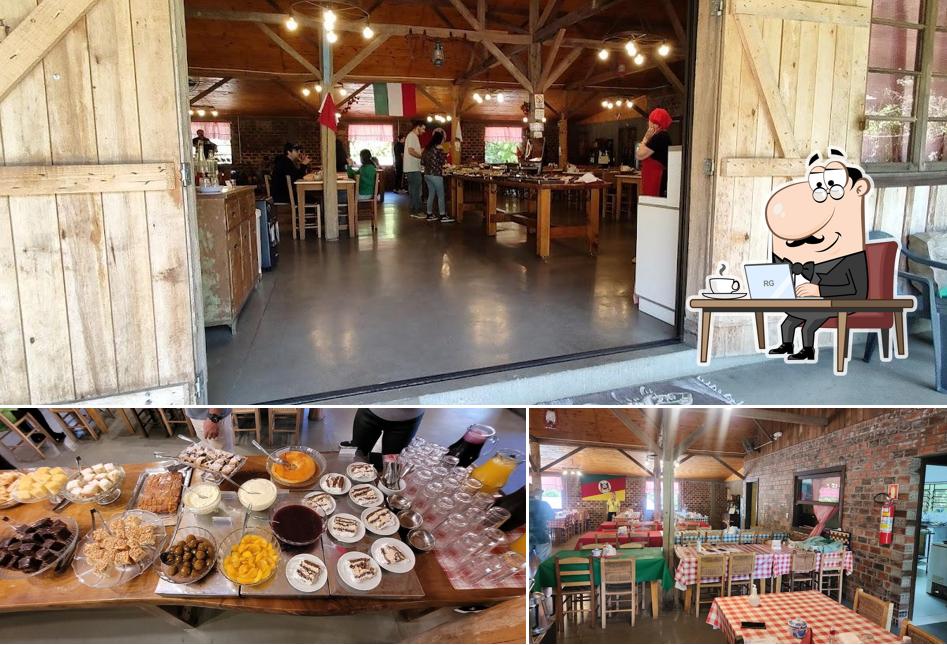 O interior do Caffè Colonial Della Nonna