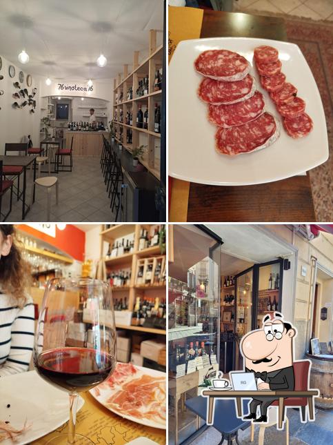Gli interni di Vinoteca76