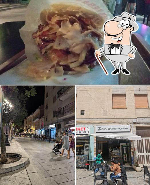 La foto della esterno e cibo di Zaza Doner Kebap