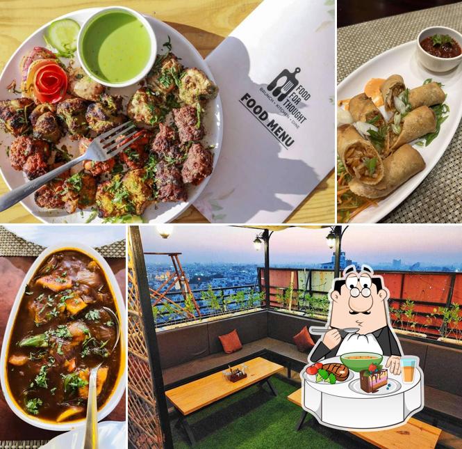 Hot and sour soup at Infinity - Air Bar And Roof Dine