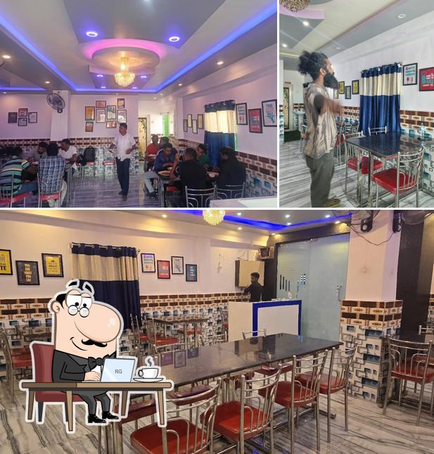 Check out how Pushpa hotel and a/c family restaurant looks inside