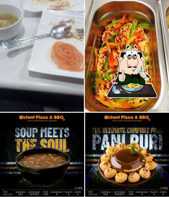 Food at Octant pizza