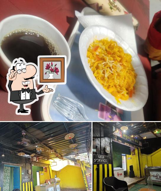 The interior of Apna Cafe