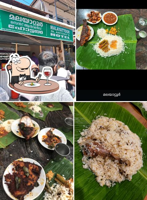Food at Malayattoor Hotel/ മലയാറ്റൂർ ഹോട്ടൽ