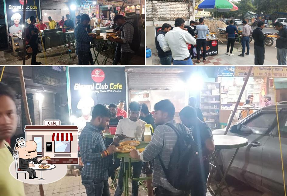 This is the image depicting exterior and interior at Biryani Club Cafe