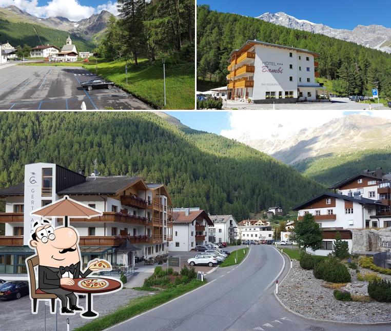 Goditi la vista dagli esterni di Hotel Bambi